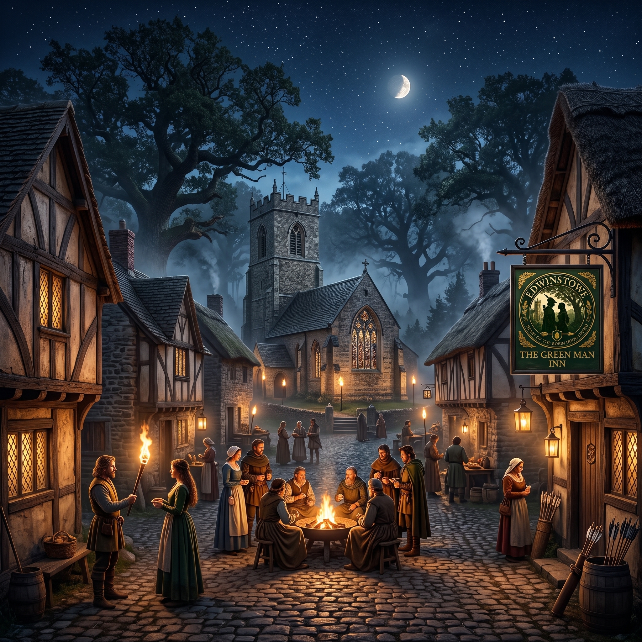 Edwinstowe at Night